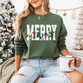 Varsity Merry Sweatshirt Christmas Sweatshirt Merry Sweatshirt Merry Crewneck Holiday Sweater Women Merry Shirt Trending Christmas Sweatshirt – Aesthetic Look · Great Gift For Fans