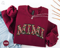 Floral Strawberry Mimi Sweatshirt Custom Grandam Gift Personalized Mimi Sweater Mimi Gift for Christmas Mothers Day Mimi Crewneck Sweatshirt – Soft Feel · High-Quality Print