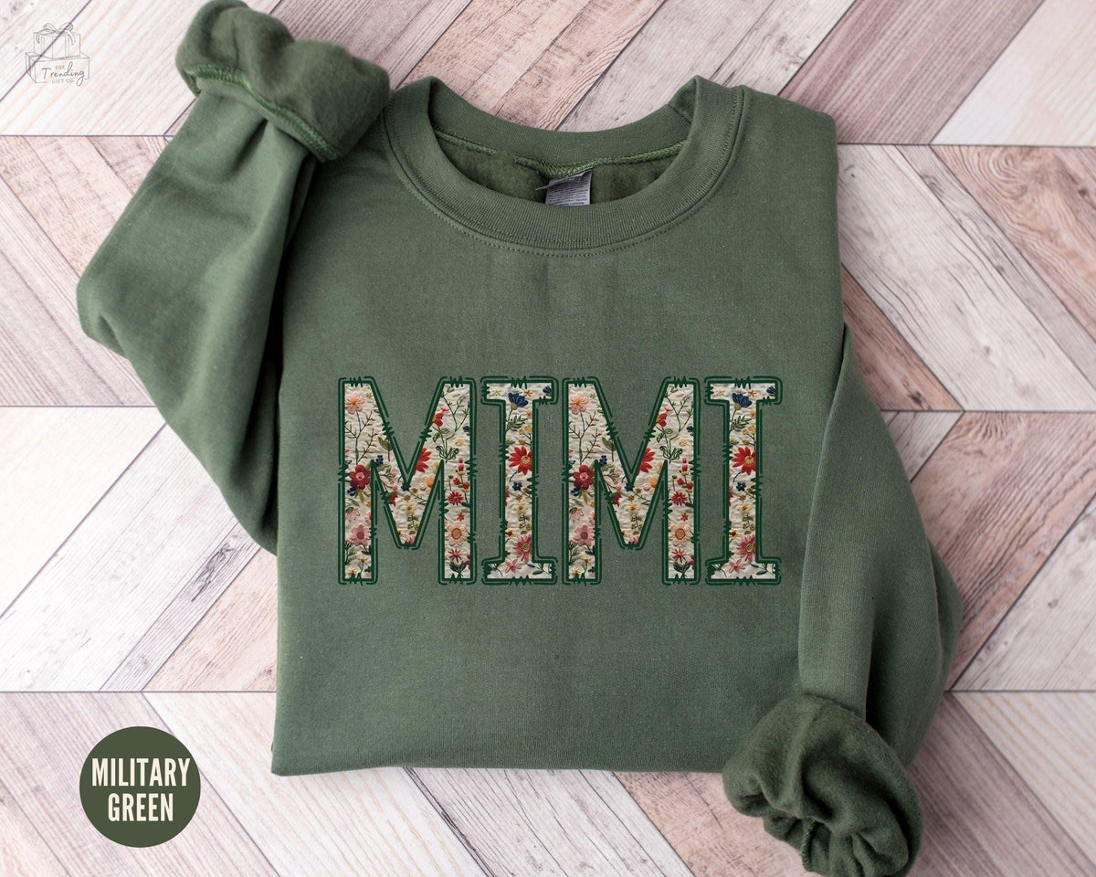 Floral Mimi SweatshirtCustom Mimi Gifts Mimi Crewneck Mothers Day Gift Grandma Sweatshirt Best Mimi ShirtGrandma Christmas Gift Sweatshirt – Easygoing Wear · Trending Graphic Apparel
