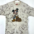 Vintage Mickey Mouse Disney TShirt Large All Over Print Cartoon A Pirates Life Graphic Tee – Bold Style · High-Quality Print