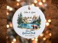 Glacier National Park Ceramic Ornament Personalized Christmas Tree Decoration Holiday Gift Rustic Nature Lover Decor Souvenir Ornament Graphic Tee – Cozy Vibes · Must-Have Style
