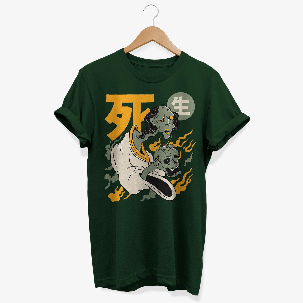 Japanese Yurei Ghost T shirt Spirit Anime Graphic Ghost Tee Urban Japan Streetwear Graphic Tee – Aesthetic Look · High-Quality Print