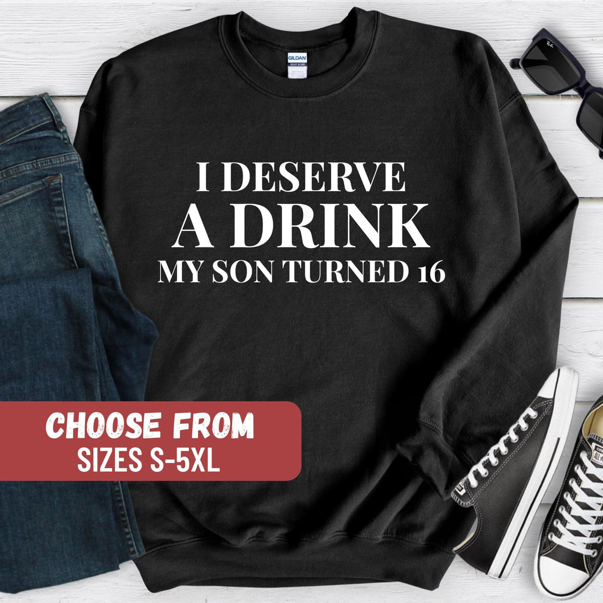 16th Birthday Sweatshirt Son Birthday Sweatshirt 16th Birthday Gift Sixteen Crewneck Sweatshirt 16th Birthday Party Gift Sweatshirt Sweatshirt – Fan Favorite · Perfect For Daily Wear