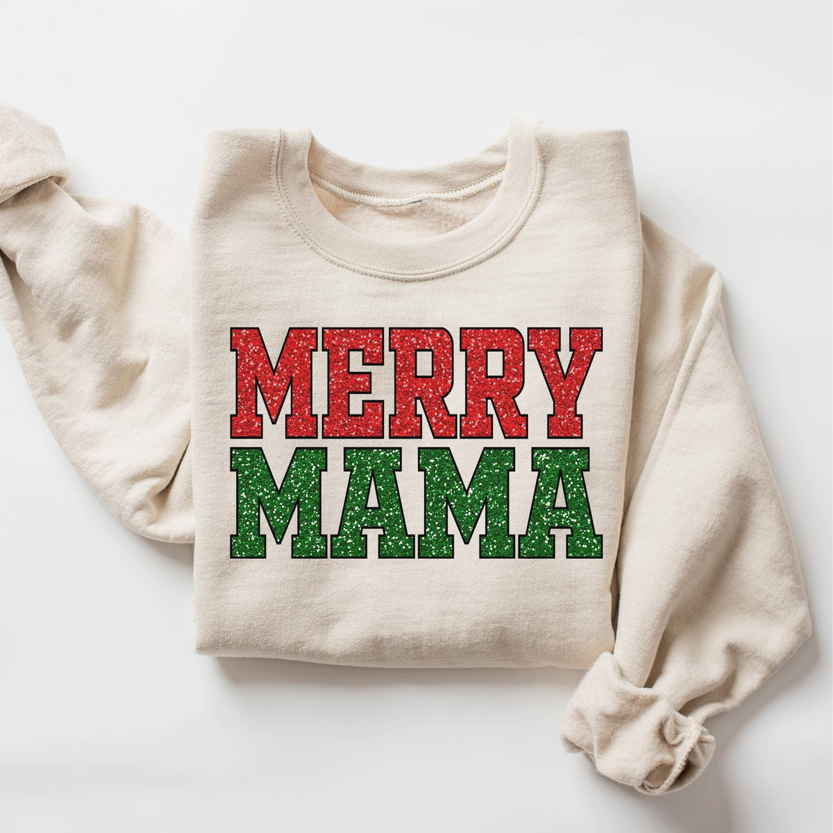 Merry Mama Sweatshirt Mom Christmas Sweatshirt Mama Holiday Sweater Christmas Pregnancy Announcement New Mom Sweater Holiday Shirt Sweatshirt – Easygoing Wear · Trending Graphic Apparel