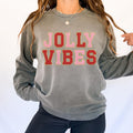Faux Chenille Patch Jolly Vibest Sweatshirt Christmas Sweatshirt Holiday Sweatshirt Womens Christmas Sweatshirt Sweatshirt – Warm & Stylish · Must-Have Style