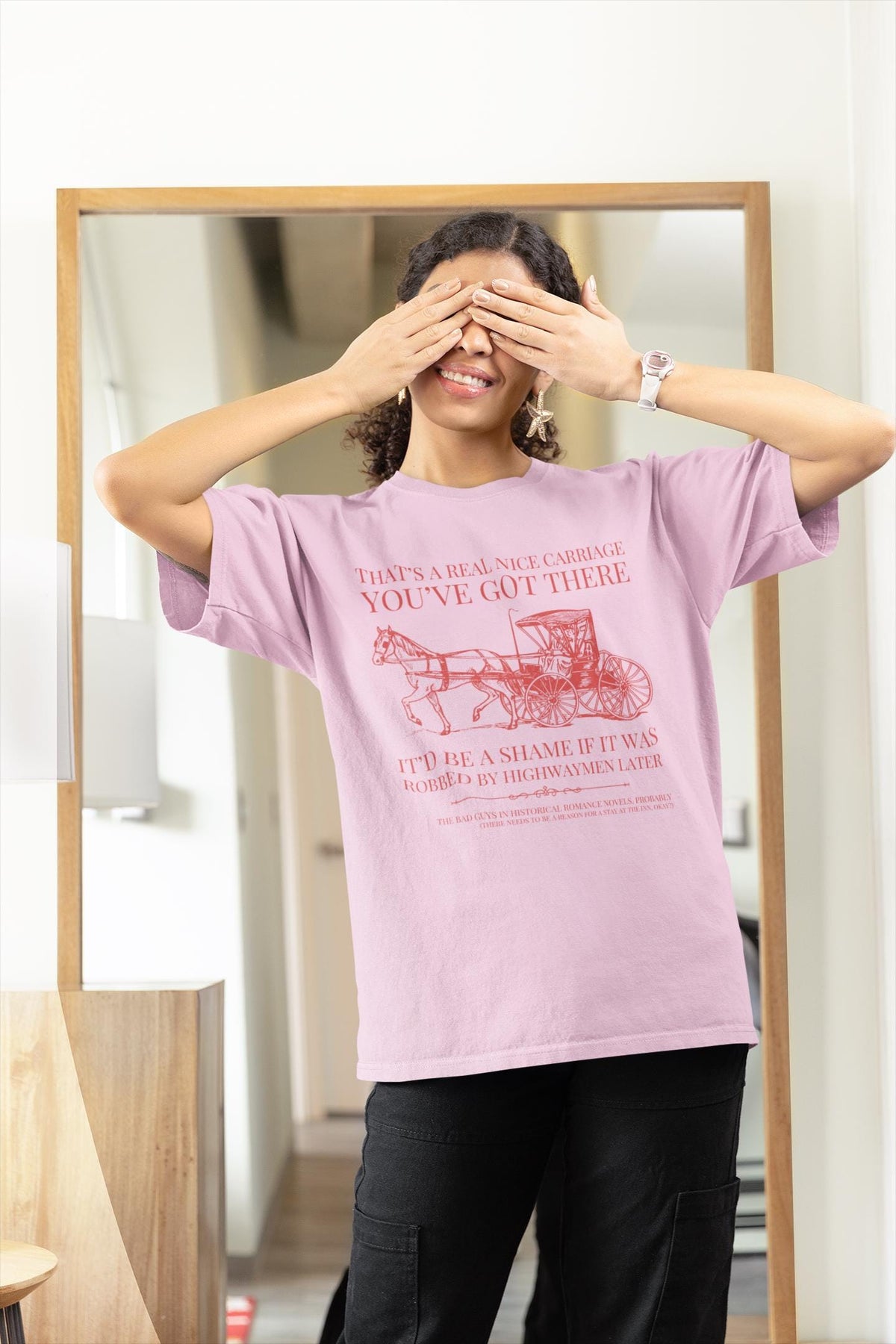 Historical Romance Tropes Tee Shirt for Romance Reader Who Loves Historical Fantasy Novels with Only One Bed Cute Bookish Tee for Bookworm Graphic Tee – Bold Style · High-Quality Print