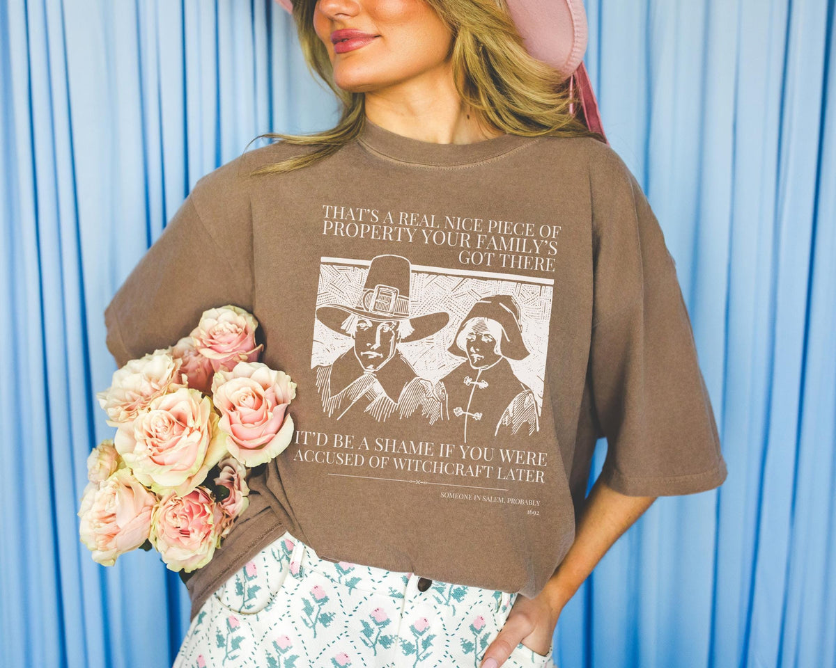 Spooky American History Tee Shirt for History Buff Who Loves Witchy History History Major Researching the Salem Witch Trials 17th Century Graphic Tee – Premium Graphic · Perfect For Daily Wear