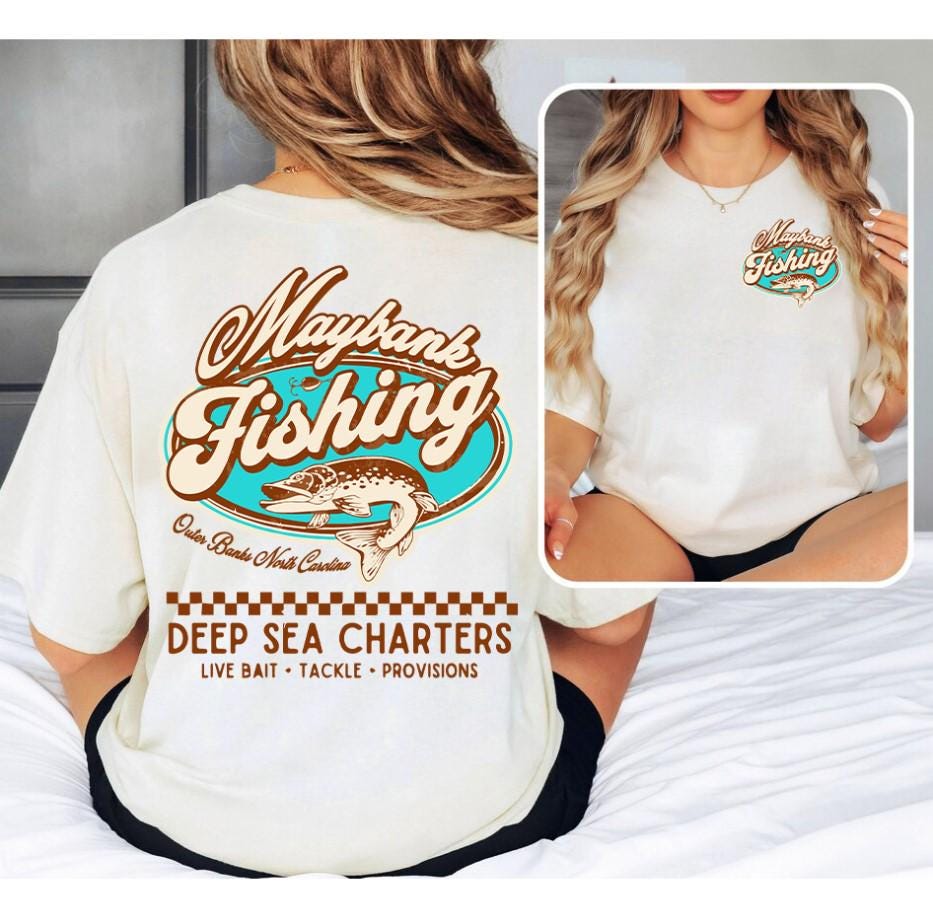 Maybank Fishing 2 Side Unisex Sweatshirt JJ Maybank Outer Banks Shirt OBX Shirt Pogue Life Shirt Movie Retro Sweatshirt Gifts For Her Sweatshirt – Aesthetic Look · Great Gift For Fans