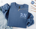 Custom Nurse Sweatshirt Personalized RN Shirt Toile De Jouy Registered Nurse Crewneck Personalized Nurse Gift Nurse Grad Gift Sweater Sweatshirt – Cozy Vibes · Trending Graphic Apparel