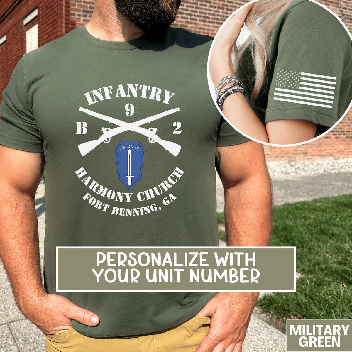 Harmony Church Fort Benning Shirt Infantry United States Army T Shirt Hoodie or Sweatshirt Personalized with Unit and Company Number Hoodie – Soft Feel · Top Pick For Any Outfit