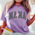 Mama Lightening Bolt Shirt Checkered Mom New Mama Tshirt New Mom Gift Mom Tshirt Mom Tee Graphic Tee – Easygoing Wear · High-Quality Print