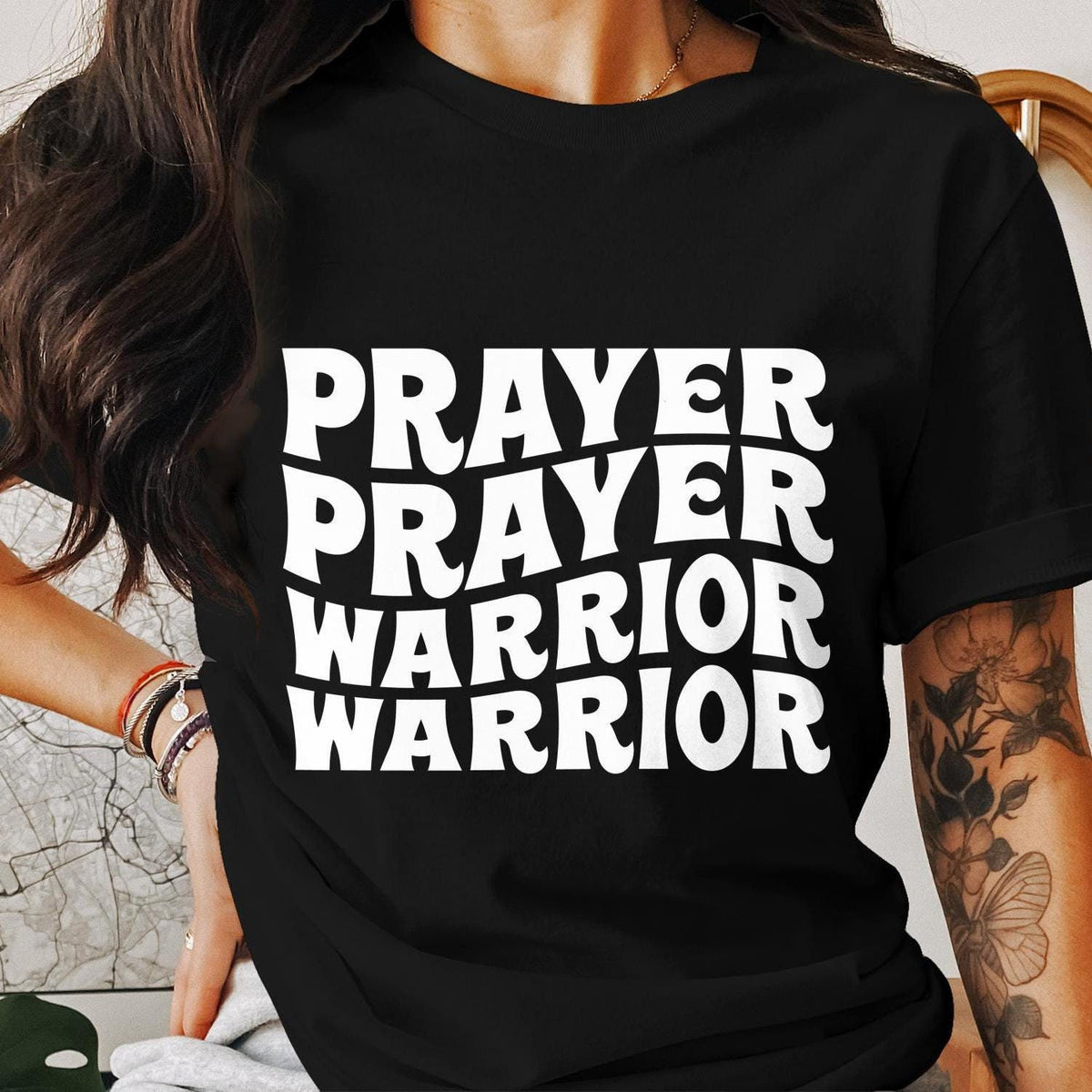 Prayer Warrior T Shirt Religious Inspirational Tee Faith Based Apparel Spiritual Motivational Shirt Christian Message Clothing Graphic Tee – Feel-Good Design · Trending Graphic Apparel