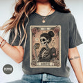 The Aunt Tarot Card Shirt Women Skeleton Tshirt Coffee Lover Aunt Tee Mothers Day Auntie Gift Pregnancy Reveal to Sister Graphic Tee – Premium Graphic · Trending Graphic Apparel