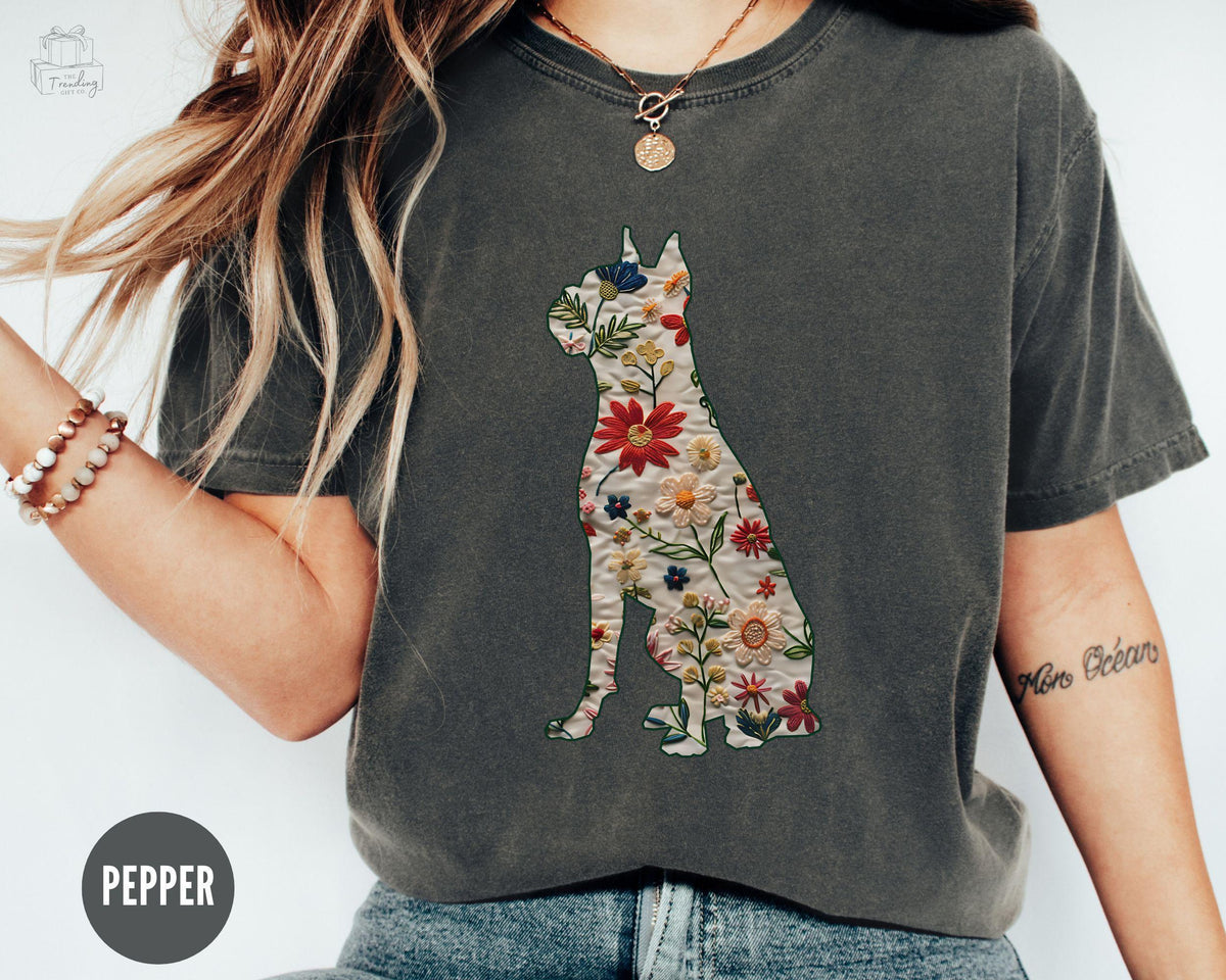 Comfort Colors Boxer Tshirt Floral Boxer Dog Mama Shirt Pet Owner Gifts New Dog TShirtWildflower Boxer Parent Gift Dog Mothers Day Tee Graphic Tee – Feel-Good Design · Top Pick For Any Outfit