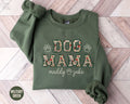 Personalized Dog Mama Sweatshirt New Dog Owner Shirt Floral Dog Mama Sweater with Names Custom Dog Lover Gifts For Mothers Day Crewneck Sweatshirt – Aesthetic Look · Trending Graphic Apparel