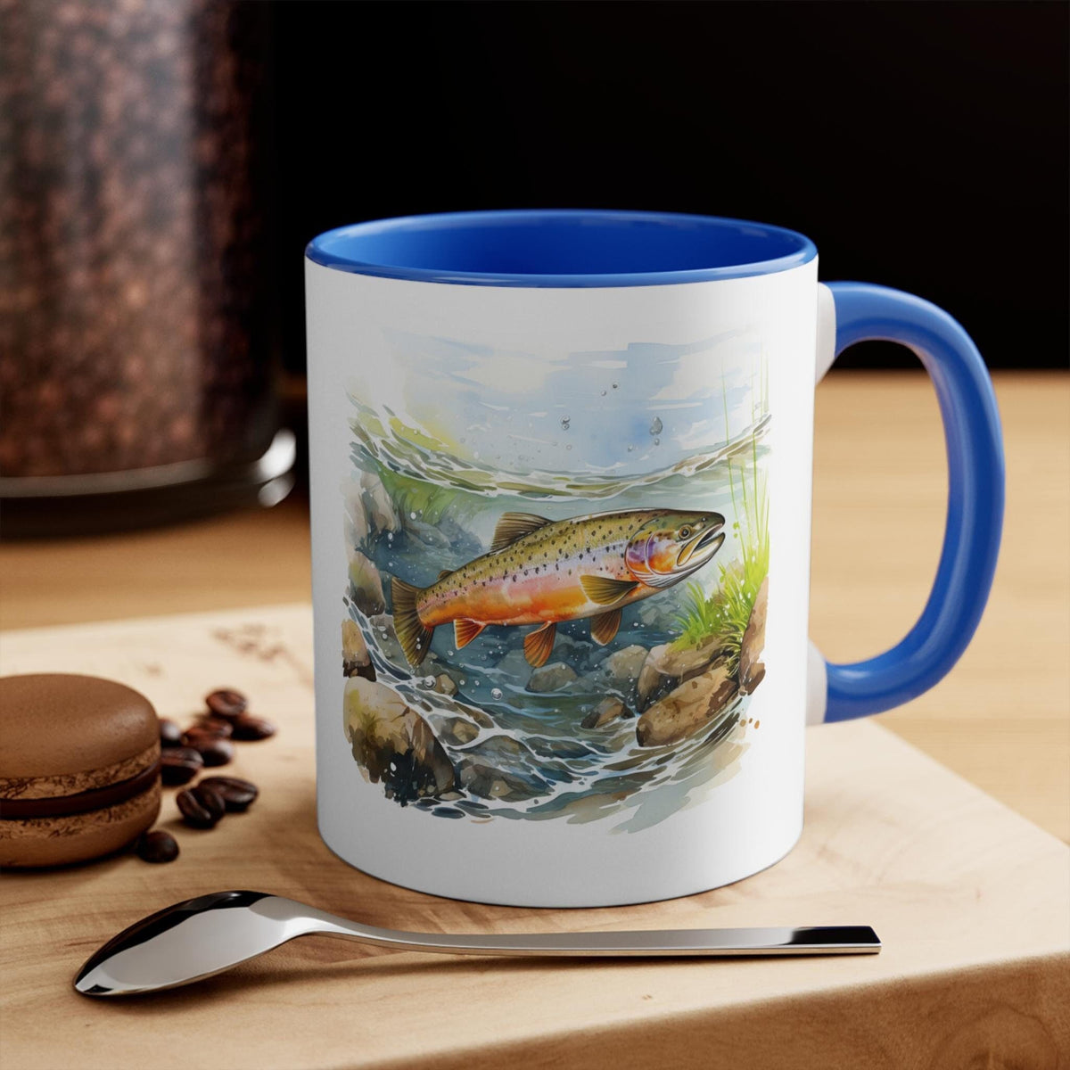 Rainbow Trout Coffee Mug Trout Fish Coffee Mug Fishing Coffee Cup Angler Gift Mug Trout Fishing Mug Fly Fishing Mug Fisherman mug Graphic Tee – Easygoing Wear · High-Quality Print