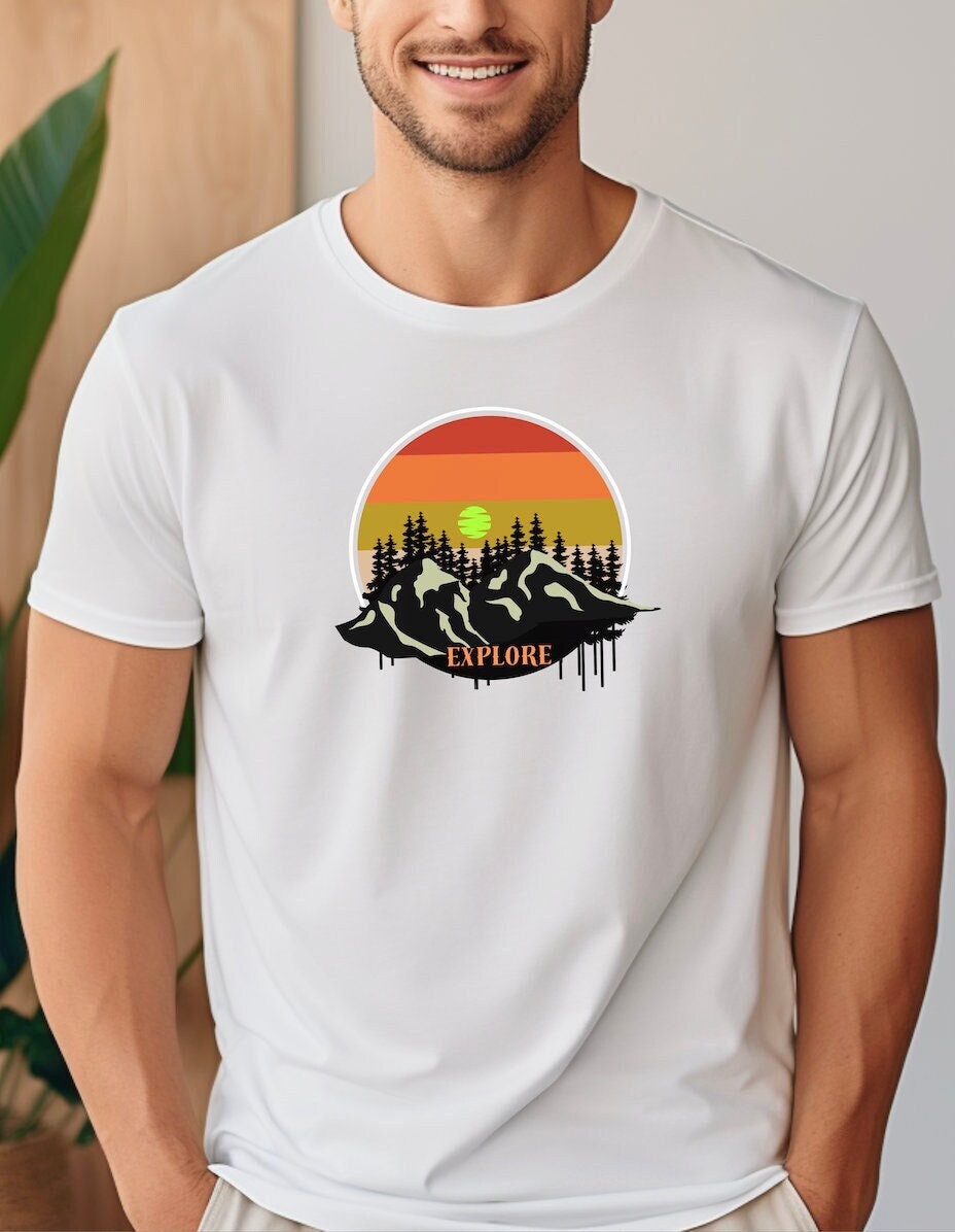 Explore and Adventure T shirt The Great Outdoors Hiking Camping Nature Lovers Graphic Tee – Premium Graphic · Great Gift For Fans