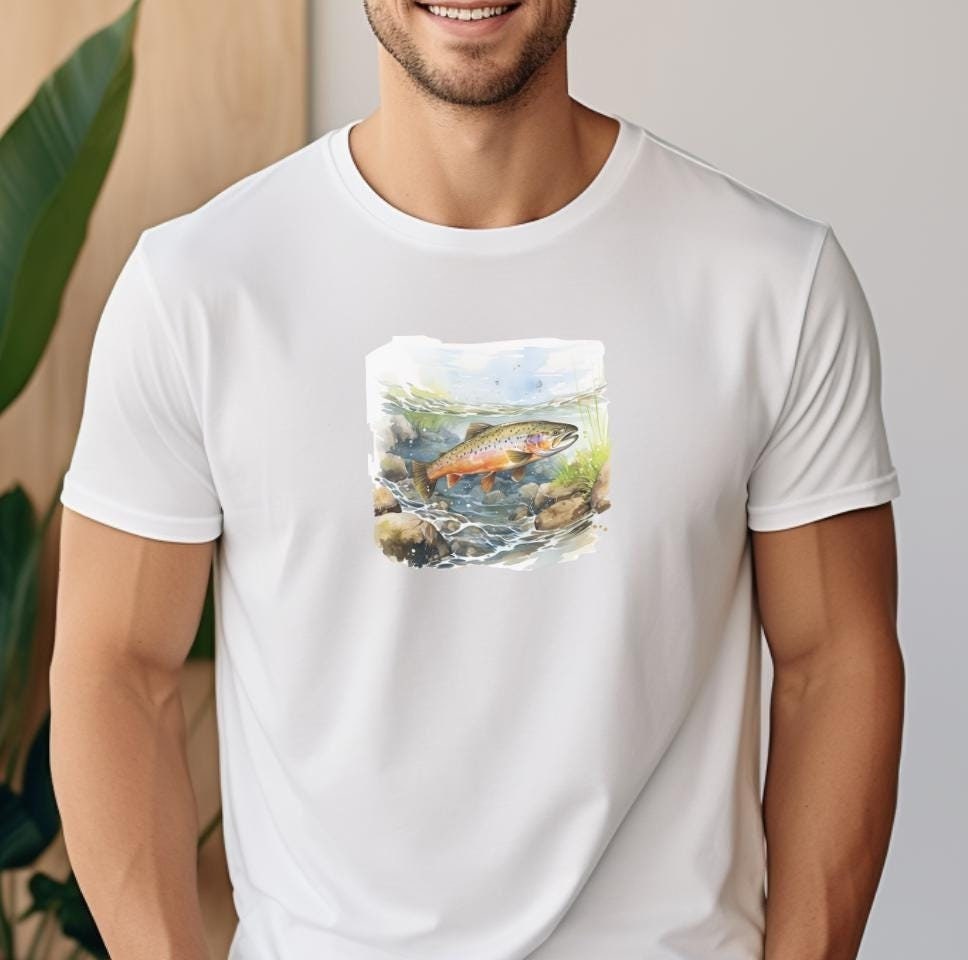 Trout Fish Lover T shirt Fishermans gift Graphic Tee – Fan Favorite · Must-Have Style