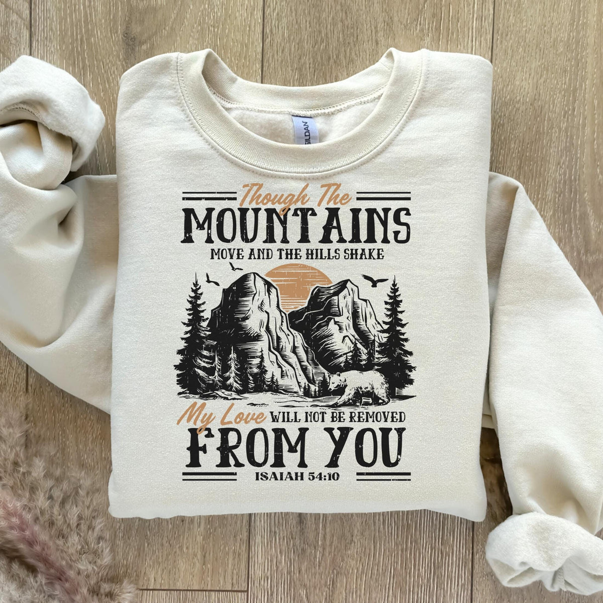 Christian Sweatshirt Christian Crewneck Christian Gifts Retro Christian Shirt Christian Shirt Bible Verse Sweatshirt Isaiah 5410 Sweatshirt – Soft Feel · Top Pick For Any Outfit