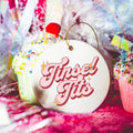 Tinsel Tits Ornament Dirty Ornaments BFF Gift Best Friend Gifts Funny Christmas Gifts Under 30 Funny Christmas Ornament Graphic Tee – Aesthetic Look · High-Quality Print