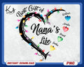 The Lights Of Grandma39s Life Png Best Gift Of Nana39s Life Png Grandma Christmas Shirt With Grandkids Names Personalized Gift For Grandma Graphic Tee – Feel-Good Design · High-Quality Print