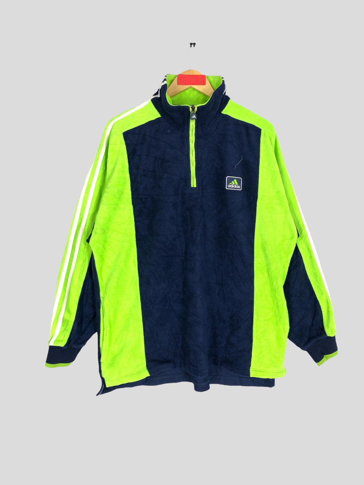 Vintage Adidas Equipment Half Zipper Fleece Jacket Medium 9039s Adidas Equipment Adidas Three Stripes Jacket Adidas Windbreaker Size M Graphic Tee – Premium Graphic · High-Quality Print