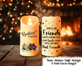 Besties Forever Message Christmas Besties Back View Personalized LED Candle Christmas Gift For Best Friends BFF Friend Led Candle Graphic Tee – Easygoing Wear · High-Quality Print