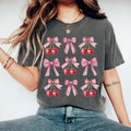 Coquette Cherry and Bow Shirt Aesthetic Cherry Shirt Cute Ribbon Shirt Soft Girl Era Shirt Aesthetic Cherries Shirts Cherry Coquette Graphic Tee – Soft Feel · Top Pick For Any Outfit