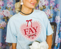 Adorable Fayetteville Arkansas Tee Shirt with Cute Coquette Heart with Pearls and Roses Gift for Friend Who Lives in Northwest Arkansas Graphic Tee – Soft Feel · Must-Have Style