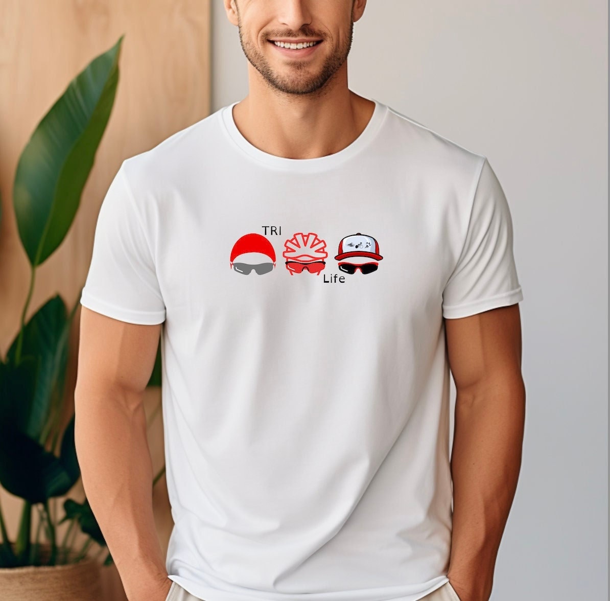 Tri Life Tee Triathlete Tshirt Triathlon Shirt Triathlete Tee Triathlon Style Gear Graphic Tee – Aesthetic Look · Perfect For Daily Wear
