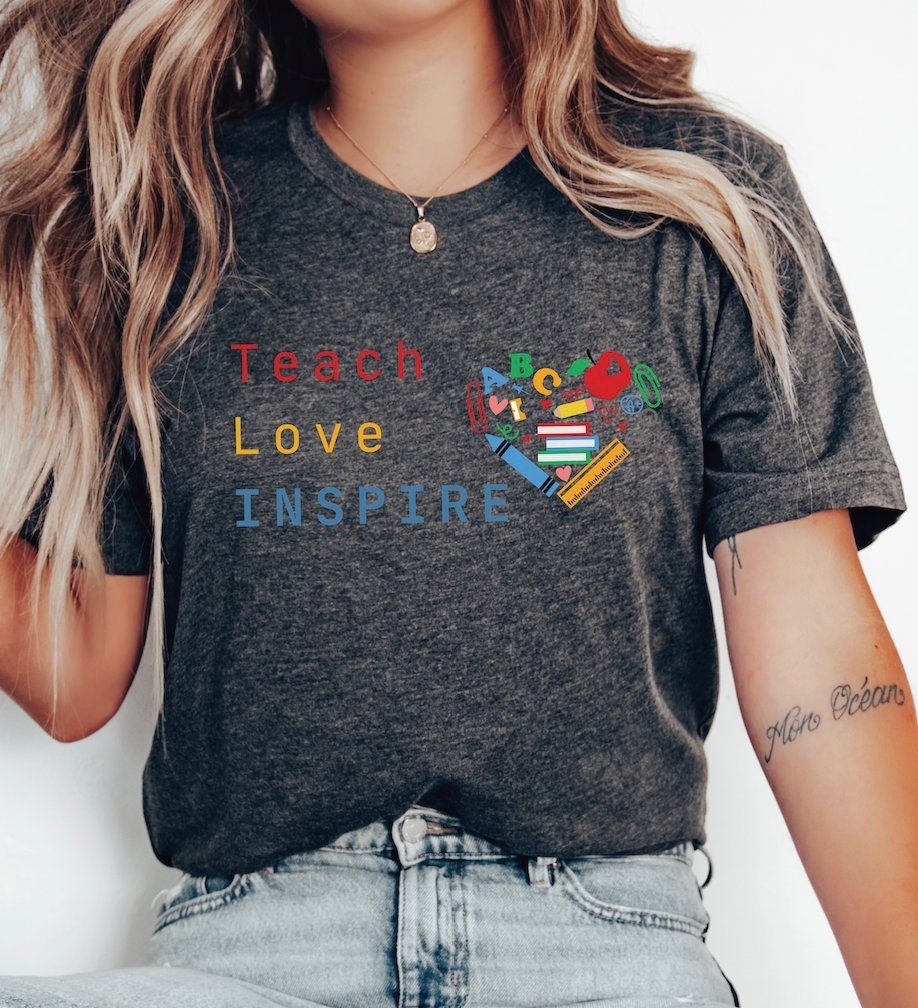 Teacher Appreciation T shirt Teacher Tee School Teacher Shirt Teacher39s Gift Graphic Tee – Everyday Comfort · Great Gift For Fans