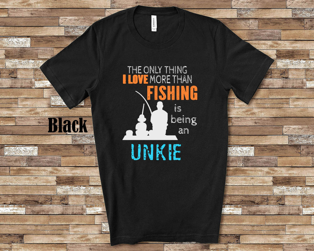 Love More Than Fishing Unkie Tshirt Long Sleeve Shirt Sweatshirt or Tank Top Special Uncle Father39s Day Christmas Birthday Gift Sweatshirt – Fan Favorite · High-Quality Print