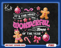 It39s The Most Wonderful Time Of The Year Png Merry Christmas Png Christmas Shirt Png Pink Christmas Png Gingerbread Png Holiday Png Graphic Tee – Aesthetic Look · Great Gift For Fans