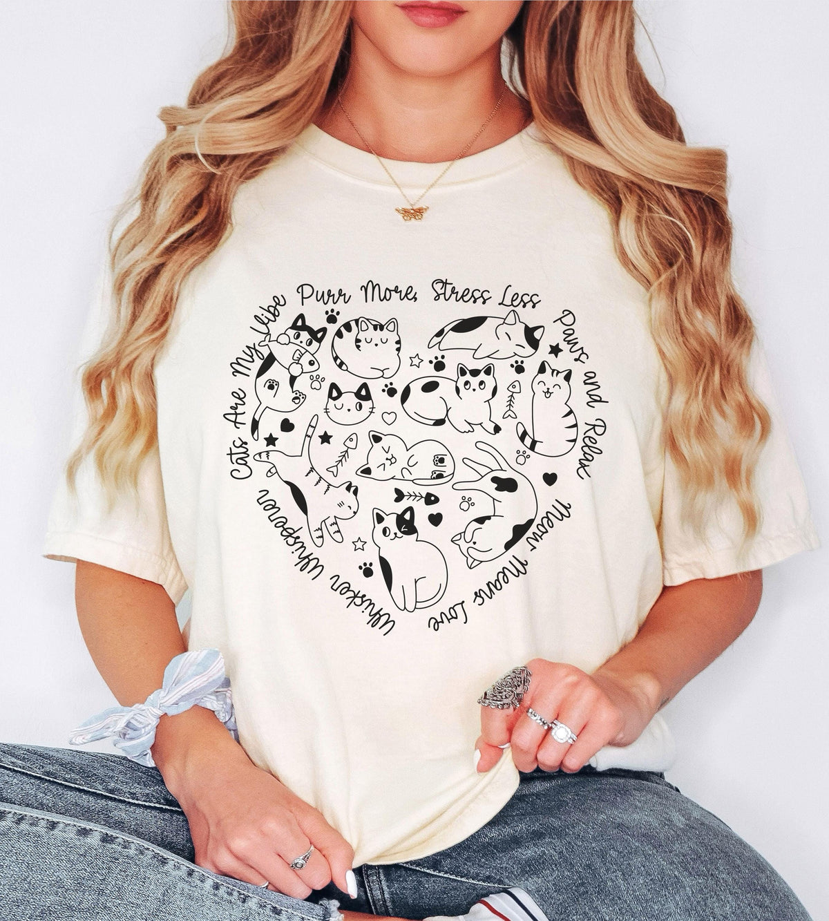 Cat Mom Shirt Cat Lover Gift Cat Shirt Cat Shirts Gift for Cat Mom Oversized Cat Shirt Cat and Moon Gift For Her Graphic Tee – Cozy Vibes · Top Pick For Any Outfit