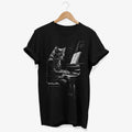 Elegant Cat Playing Piano T shirt Music Lover Gift for Cat Owners Artistic Feline Graphic Tee Gift for Pianist Graphic Tee – Everyday Comfort · Must-Have Style
