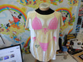 Vintage 9039s Bikini Pink Ocean Beach Miami Beach Tourist Cover Up White T Shirt Size XL Graphic Tee – Bold Style · Must-Have Style