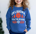 Oklahoma City Basketball Youth Sizes Shirt Oklahoma Basketball Tis The Season Sweatshirt Game Day Sweatshirt Christmas Gifts For Kids Sweatshirt – Easygoing Wear · Great Gift For Fans