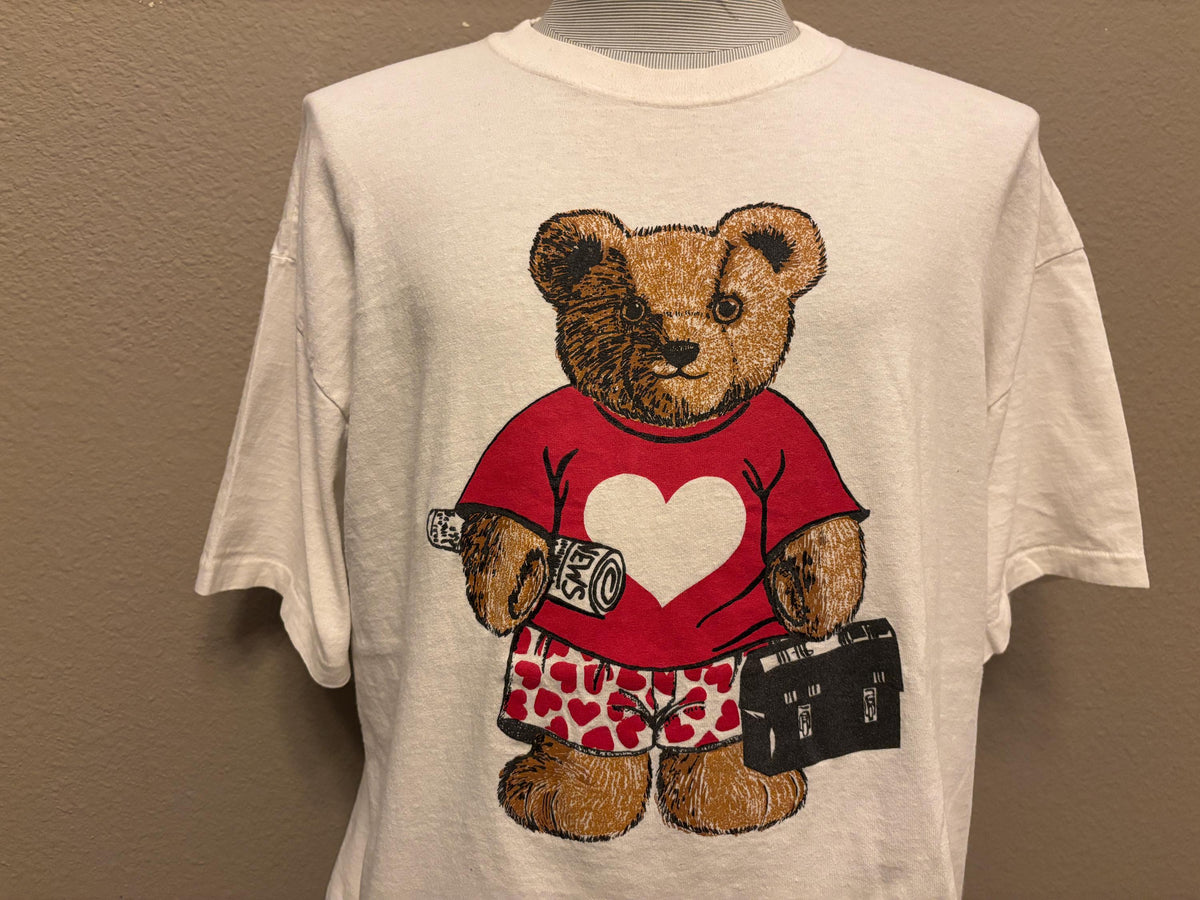 Vintage 9039s Teddy Bear in Pjs Going to Work Cute T Shirt XL Graphic Tee – Warm & Stylish · Trending Graphic Apparel