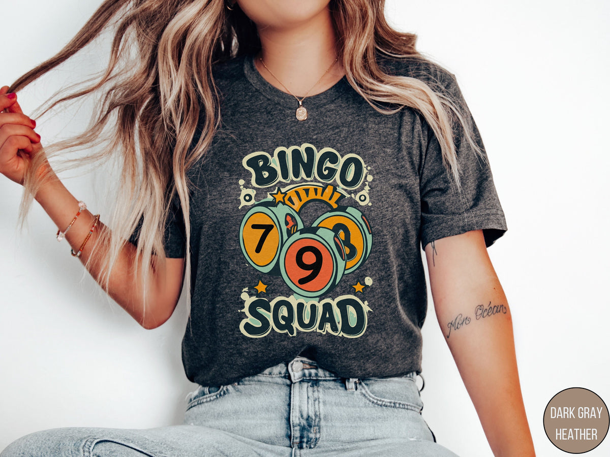 Bingo Squad Shirt Express Bingo Game TShirt Bingo Lover Funny Bingo Player T Shirt Bingo Vintage Shirt Gift for Bingo Game Lover Graphic Tee – Premium Graphic · Must-Have Style