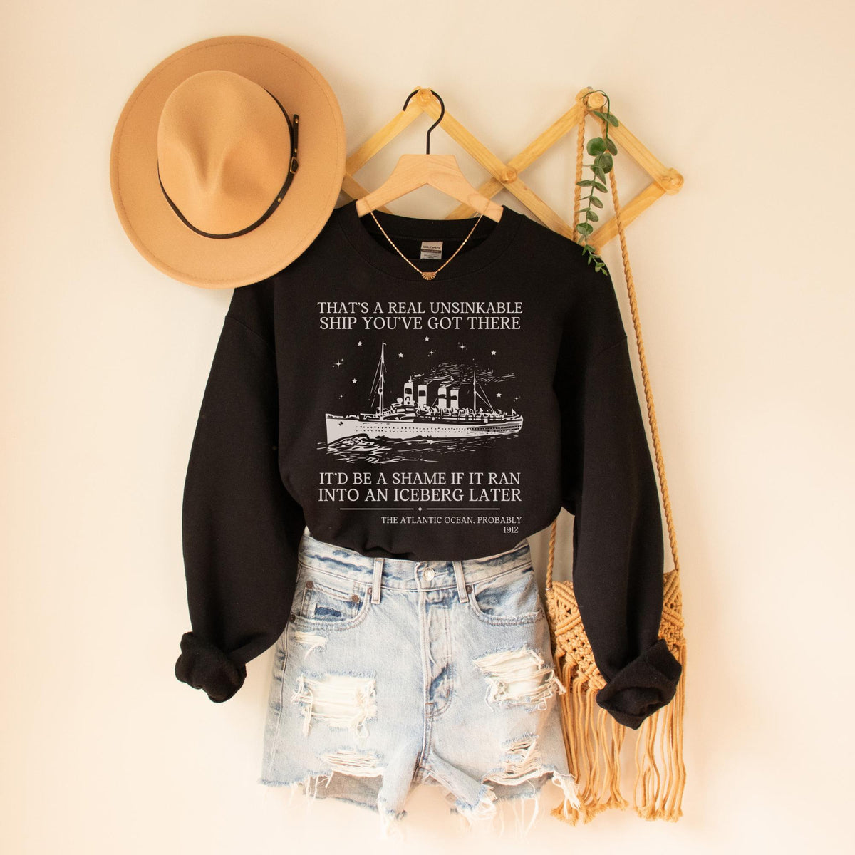 Titanic Maritime History Sweatshirt for Friend Obsessed with Sinking of the Titanic Silly Iceberg Joke History Major Social Studies Gift Sweatshirt – Cozy Vibes · Perfect For Daily Wear