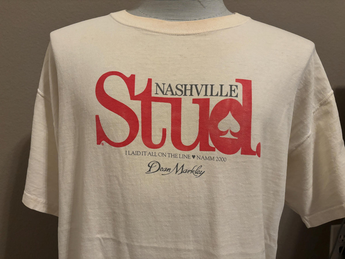 Vintage 200039s Nashville Tennessee Stud Dean Markley T Shirt XL Graphic Tee – Fan Favorite · Perfect For Daily Wear