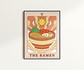 The Ramen Wall Art Retro Japanese Tarot Card Print Vintage Ramen Bowl Poster Graphic Tee – Easygoing Wear · High-Quality Print