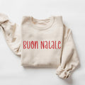 Buon Natale Crewneck Italian Merry Christmas Sweatshirt Italian Christmas Crewneck Italian Christmas Gift Sweatshirt – Feel-Good Design · Perfect For Daily Wear