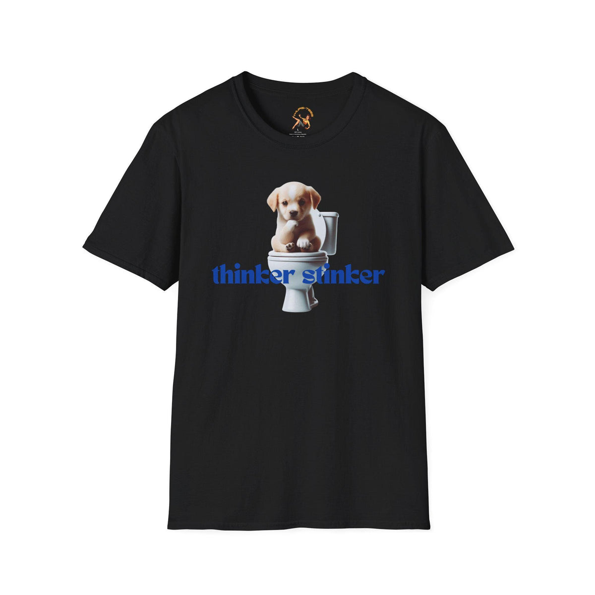 Thinker on the Stinker Shirt Funny Dog T Shirt Cute Pet Apparel Thinker Stinker Shirt Gift for Dog Lover Animal Humor Tee Thinking Man Graphic Tee – Aesthetic Look · Must-Have Style
