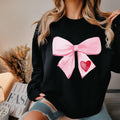 Coquette Bows Sweatshirt Coquette Valentines Day Sweatshirt Coquette Valentines Day Sweater Soft Girl Sweatshirt Coquette Pink Bow Sweatshirt – Fan Favorite · High-Quality Print