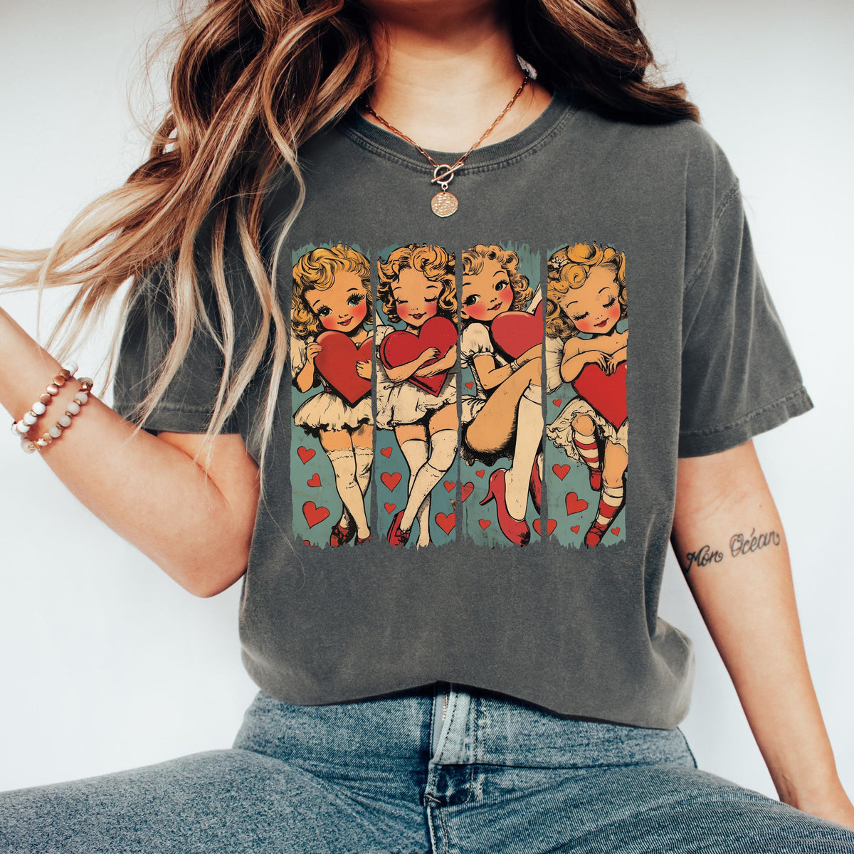 Valentine Girl Shirt Shirt Funny Cat Tshirt Oversized Shirt Aesthetic Graphic Retro Vintage T Shirt Cat Lover Gift Graphic Tee – Easygoing Wear · Trending Graphic Apparel