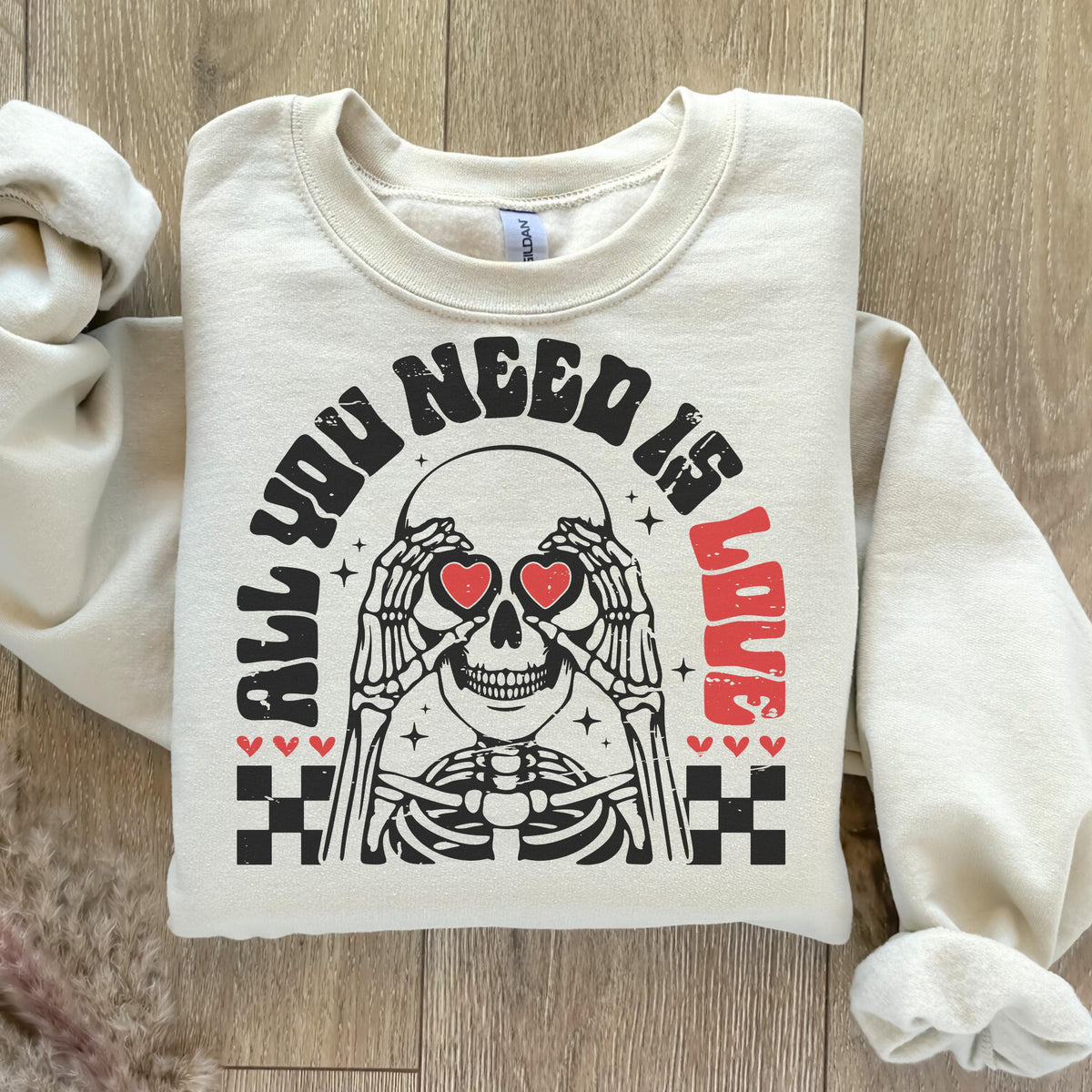 Valentine Skeleton Sweatshirt Valentine39s Day Sweatshirt Valentine Heart Sweatshirt Cute Valentine Sweatshirts Valentine Sweatshirt Sweatshirt – Easygoing Wear · High-Quality Print