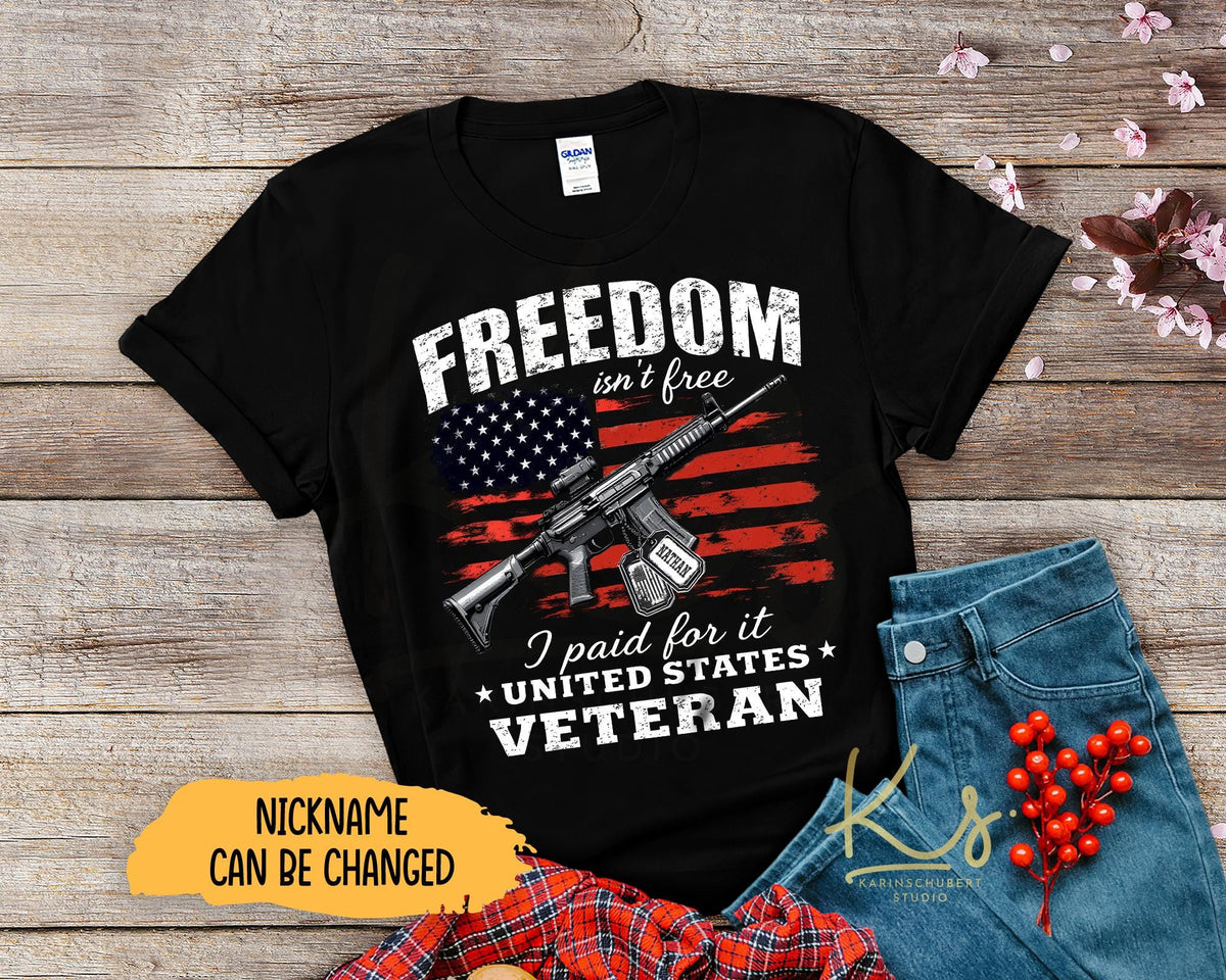 Freedom Isn39t Free I Paid For It Shirt Veterans Day Shirt Women39s Veterans Shirt Mens Veterans ShirtThank You Veterans ShirtSoldier USA Graphic Tee – Fan Favorite · Great Gift For Fans
