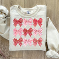 Coquette Bow Sweatshirt Cute Red Ribbon Coquette Valentines Sweatshirt Valentine Crewneck Galentines Shirt Valentines Day Sweater Sweatshirt – Warm & Stylish · Trending Graphic Apparel