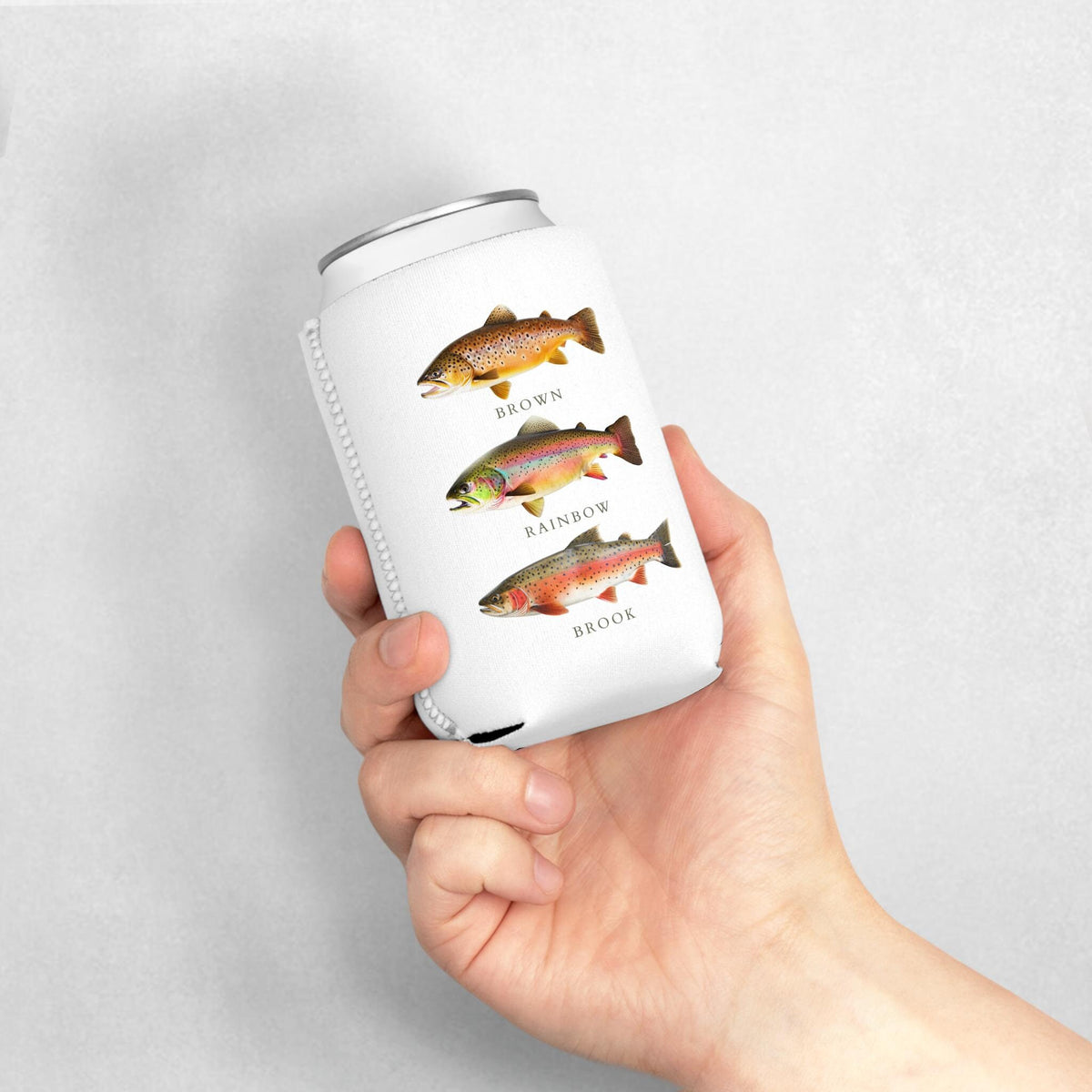 Trout Loving Can Cooler Sleeve Fishing Koozie Fishermans Gift Fly Fishing Gear Graphic Tee – Everyday Comfort · Perfect For Daily Wear